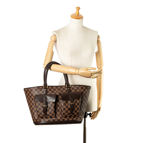 LOUIS VUITTON Damier Ebene Manosque GM Tote Bag - Picture 9 of 9